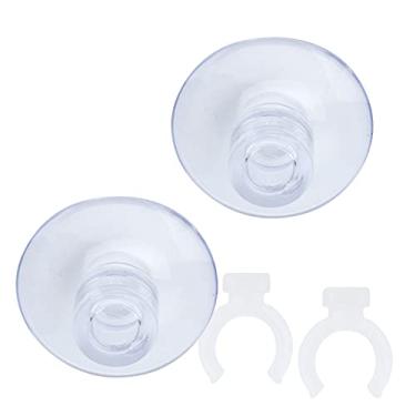 Imagem de YOUTHINK Acessórios para Aquário, Clipes de Ventosa de Plástico, 2 Peças Resistentes, Fácil Instalação para Tanques de Peixes e Aquários (Pode fixar 12-16mm)
