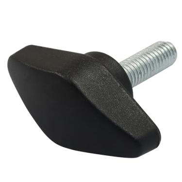 Imagem de Hordion 4 peças de botões de asa de tee, parafusos de polegar, M6 x 20 mm alças de plástico T de aperto de aperto para equipamentos de máquinas de marcenaria