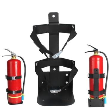Imagem de MANNIFEN Suporte Para Veículo Pesado, Extintor De Incêndio, Compatível Com Co2 Seco 10 Lb/5 Lb - Casa, Escola, Garagem, Veículo, Barco, Carro, Trailer, Caminhão (Preto, Lb)
