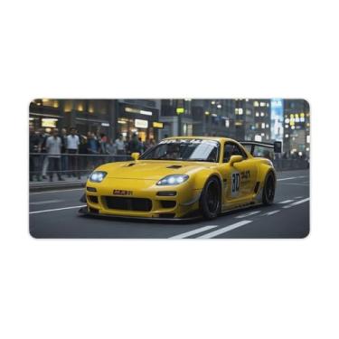 Imagem de HouLaiZhe JDM Car RX7 Modificado Wide Body Gaming Mouse Pads JDM Car Desk Pads Grandes Mousepads para Desktop Keyboard Computer Mat30x60cm
