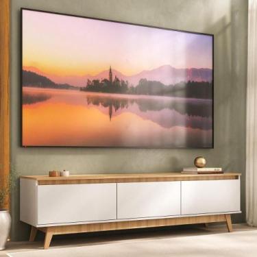 Imagem de Rack Para Tv Até 80 Polegadas 180cm 3 Portas Retrô Multimóveis MP1103 