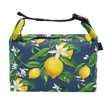 Imagem de STAYTOP Lancheira Fresh Lemon com fivela de alça, lancheira isolada para meninos e meninas, lancheira térmica para trabalho escolar