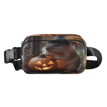 Imagem de CEBUGI Mini pochetes de caminhada para homens e mulheres, pochetes de Halloween modernas resistentes à água com cinto ajustável para treino, viagem, corrida