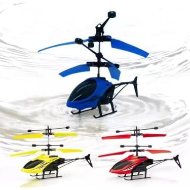Imagem de Helicóptero Indutivo Voador com Sensor de Mão e Luz LED – Diversão no Ar (Cor Aleatória)