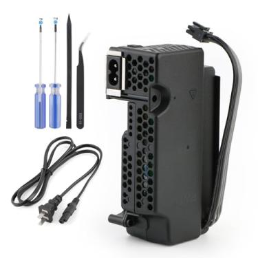 Imagem de Fonte de alimentação de substituição para Xbox One S fonte de alimentação interna com adaptador CA acessórios de console peças com ferramentas de reparo de fixação de cabo de alimentação