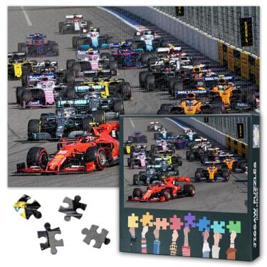 Imagem de Quebra-cabeça de carro de corrida de 1000 peças - Desafio difícil automobilismo, arte para adultos, decoração de casa, carro esportivo, como presentes para festa de família 70 x 19 cm