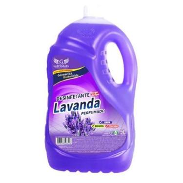 Imagem de Desinfetante Lavanda Perfumado Guimarães 5 Litros, 1 unidade, 1 litro