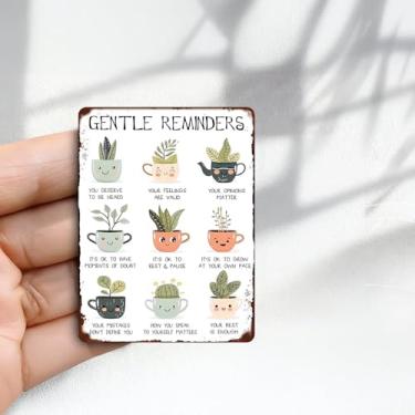 Imagem de Ímã de geladeira vintage, lembretes delicados, design de plantas em canecas - (5 x 8 cm) adesivo de geladeira redondo acrílico decoração retrô presente tamanho perfeito para geladeira, armário ou