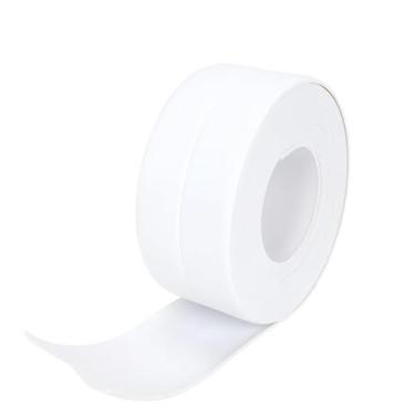 Imagem de Fita Vedação Adesiva Branca Para Pia Banheiro Cozinha Vedação De Fresta Porta Janela Impermeável (1)