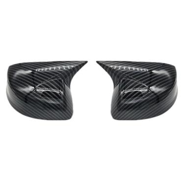 Imagem de Capas de asa para Civic 2012 2013 2014 2015 capa de espelho lateral retrovisor de carro tampa de asa exterior da carcaça da porta guarnição externa traseira capa traseira (com carbono leve)