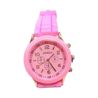 Imagem de Relógio De Pulso Unissex Estiloso Com Mostrador Redondo De Quartzo, Re