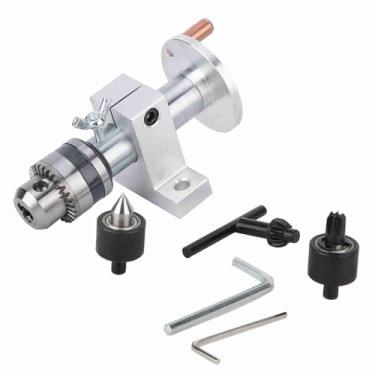 Imagem de CUOFYUNL DIY Woodworking Preciso Centro giratório ao vivo com chave para Mini torno mecânico
