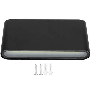 Imagem de YOUTHINK Lâmpada de Parede LED COB 12W Lâmpada Externa Moderna, Alumínio IP65, para Pátios, Cozinhas, Banheiros, (Concha preta 12W luz branca)