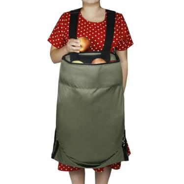 Imagem de Aventais de jardim para mulheres com bolsos, bolsa de colheita de frutas, bolsa ajustável para colheita de boi 600D, avental de jardinagem para homens, avental de jardim