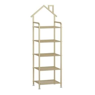 Imagem de HHHJQFAAT Organizador de sapatos ajustável moderno de metal, armazenamento de prateleira de sapatos de 3/4/5/7 níveis de altura, organizador vertical de sapateira com prateleiras de malha para entrada