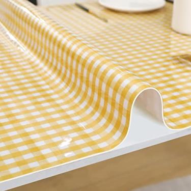 Imagem de Tapete de mesa transparente, capa de mesa grossa, elegante, toalha de mesa para 2, 4, 6 pessoas, multiuso (cor 21 70 x 140 cm)