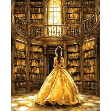 Imagem de JYLMOOD Pintura por número para kits adultos, kits de pintura a óleo acrílica de desenho DIY para adultos iniciantes para decoração de parede de casa presentes 40 x 50 centímetros (sem moldura)