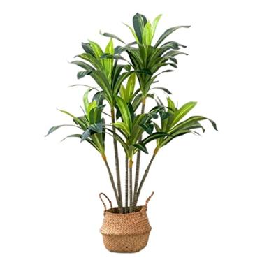 Imagem de Plantas falsas artificial simulação árvore árvore falsa planta bonsai plantas artificiais sala de estar quarto plantas artificiais interior exterior, B-150 cm