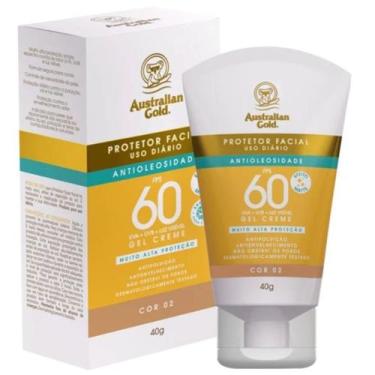Imagem de Protetor Solar Facial Antioleosidade Cor 2 FPS 60 40g - Australian Gol