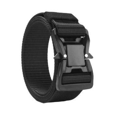 Imagem de Cinto Tático Masculino plus Size Em Lona 125-180cm Com Fivela Magnétic
