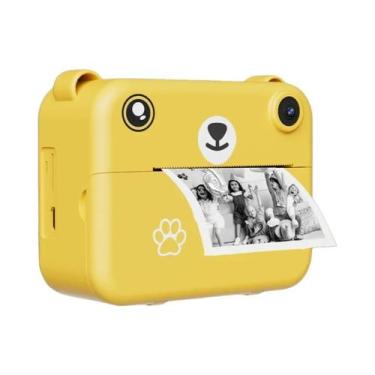 Imagem de Câmera Digital Infantil 1080P HD Com Impressão Instantânea E Mini Impr