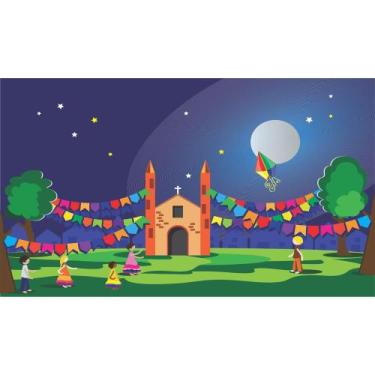 Imagem de Painel de Tecido Sublimado Festa Junina 007 - Fabrika de Festa, 300x20