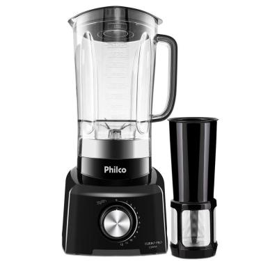 Imagem de Liquidificador Philco 1200W 3L 12 Velocidades Preto Turbo Pro 110V