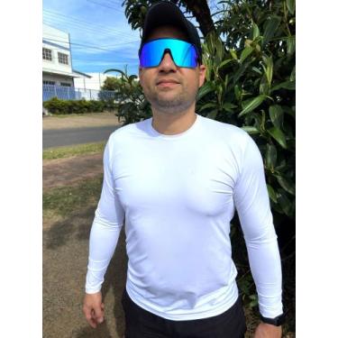 Imagem de Camiseta UV Branca Masculina Manga Longa com Proteção Solar FPU50+ eve