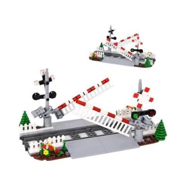 Imagem de Conjunto De Blocos De Montar De Trem Da Cidade MOC Para Crianças Com T