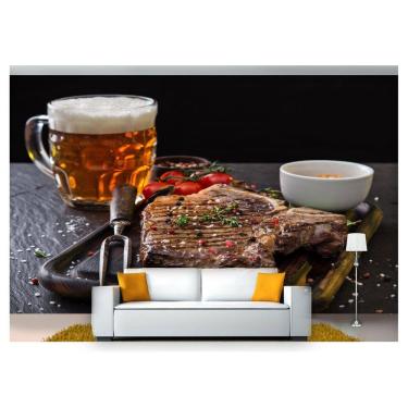 Imagem de Papel De Parede Churrasco Cerveja Tempero  Al177