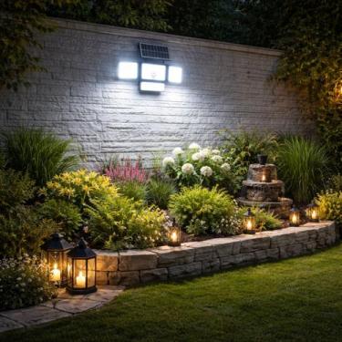 Imagem de Refletor Solar LED 600W com Sensor Movimento 4 Faces 360 - LUXOR STORE