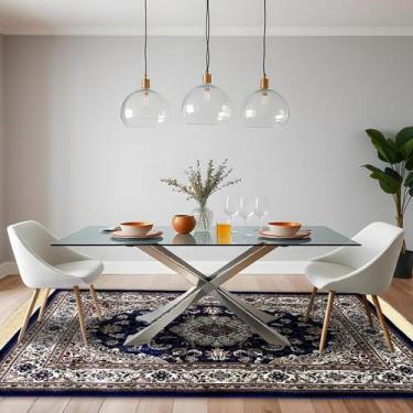 Imagem de 1 Tapete Belga Sala de Jantar Mesa Grande Es Cl 200 x 250 Vr - IDEALIZ