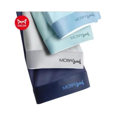 Imagem de Cuecas Boxer Masculinas Antibacterianas De Seda Gelada Com Grafeno, Ki