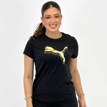 Imagem de Camiseta Puma Manga Curta Metallic Tee Feminina-Feminino