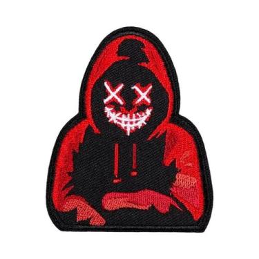 Imagem de Patch Termocolante De Caveira Para Roupa, Adesivo Termo-adesivo, Emble