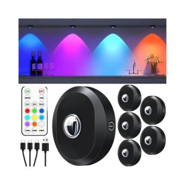 Imagem de Luz Noturna Recarregável De 1200mAh, 3 Peças Com Controle Remoto E Tim