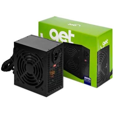 Imagem de Fonte ATX 350W Real C/Cabo de Força Bivolt Preto - Get