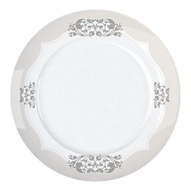 Imagem de Prato Sobremesa 21,5cm Versa Perola Porcelana Germer - Germer Porcelan
