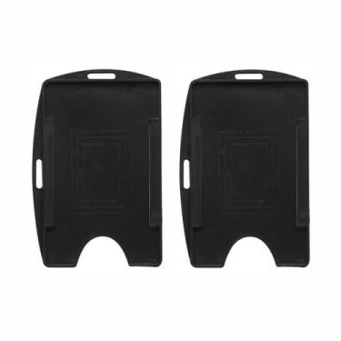 Imagem de Porta Crachá Preto Sólido Universal Cassmar 100un