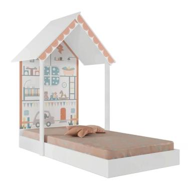 Imagem de Mini Cama Infantil Montessoriana Sweetheart P13 Branco - Mpozenato