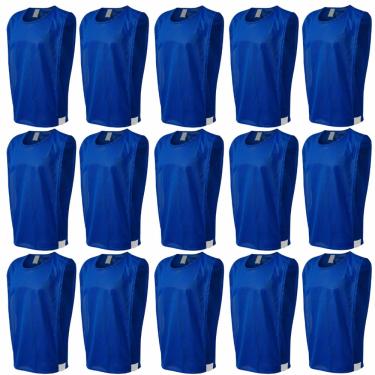 Imagem de Kit Colete 15 Pçs Treino Futebol Trb Liso Tecido Em Poliéster