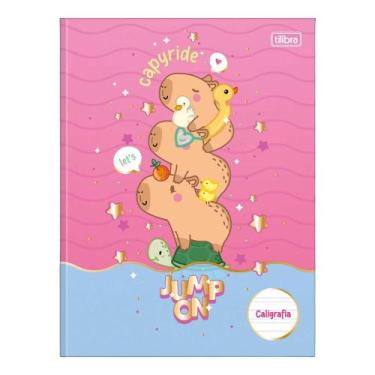 Imagem de Caderno de Caligrafia Capivara Brochura Capa Dura 40 Folhas Capy Club 