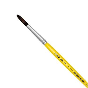 Imagem de Pincel Escolar Redondo Ponei Amarelo Tigre Nº 266 (Escolha O Número) T