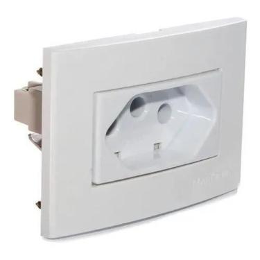 Imagem de Tomada P/ Moveis Embutir Margirius 2p T Branca 20a 250v - Congratulati