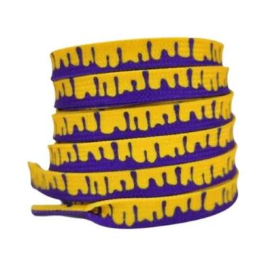 Imagem de Cadarço Arco-Íris Para Tênis 120/140/160cm, Cadarços Planos Cor Creme 