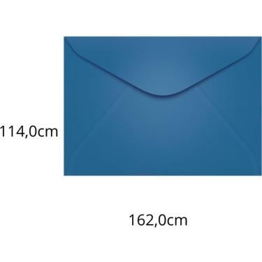 Imagem de Envelope Carta 114x162 Azul Royal Grécia 80g 100un - Scrity