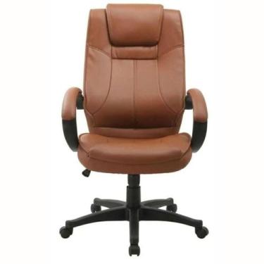 Imagem de Cadeira Giratória Córdoba Rivatti Revestida em Poliuretano Marrom Escu