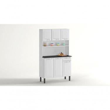 Imagem de Armário De Cozinha 6 Portas 1 Gaveta Rose - Itatiaia