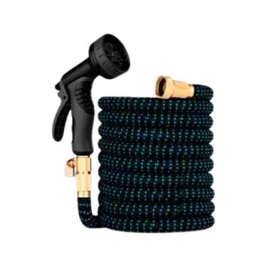 Imagem de Mangueira Kepper Poliéster 15mts Conector Metal Azul Com Preto