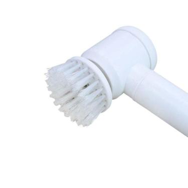 Imagem de Escova De Limpeza Eletrica Com 3 Cabeças Usb Recarregavel Giratorio Mi